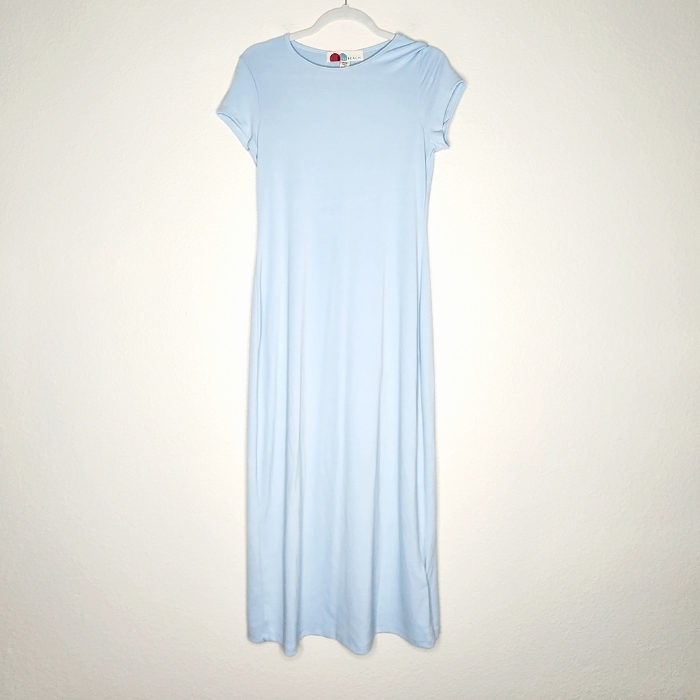 Free People × FP Beach Cashmere Blue Dress M NWT